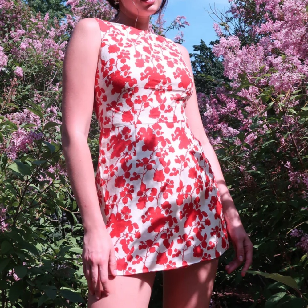 Sister Swim Ellie Mini dress in red floral